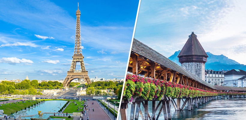 Paris Switzerland Holiday Packages, Holiday Tours in Paris Switzerland